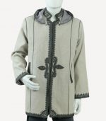 Manteau Ouazzani en tissu Chakhma B/G