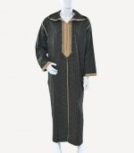 Djellaba en fil rayé NB