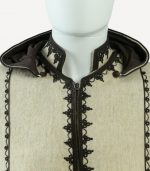 Manteau Ouazzani en tissu Chakhma B/N – Image 2