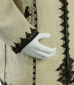 Manteau Ouazzani en tissu Chakhma B/N – Image 4